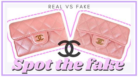 chanel vs replica side by side|chanel on right side.